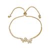 Elegant Zirconia Butterfly Bracelet - Adjustable Pull-String Design for Women (2025)