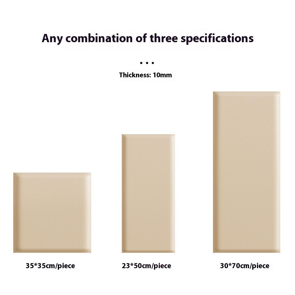 New DIY 3D Wall Mounted Headboard Soundproof Wall Panels Upholstered Anti Collision Bedside Tatami Soft