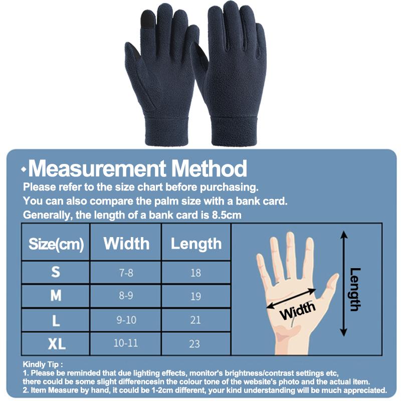 Guantes Cálidos de Invierno Polar Fleece Clima Frío Equitación Guantes de Esquí Pantalla Táctil Mujer Y Hombre Guantes Térmicos para Correr Senderismo