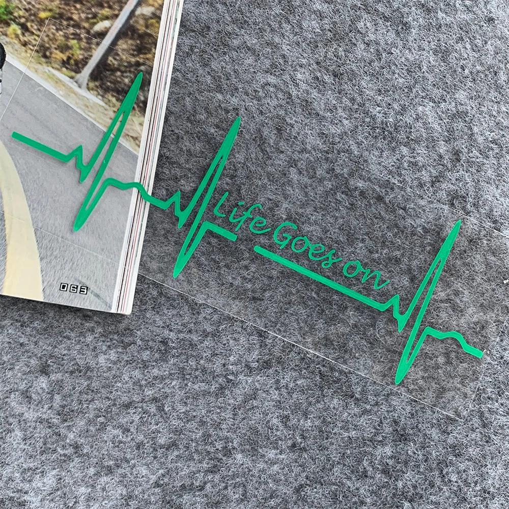 Heart Beat Trackpad Life Goes On Refletor Moto Stickers Motorcycle Scooter Body Fuel Tank Accessories Decals for Honda Vespa