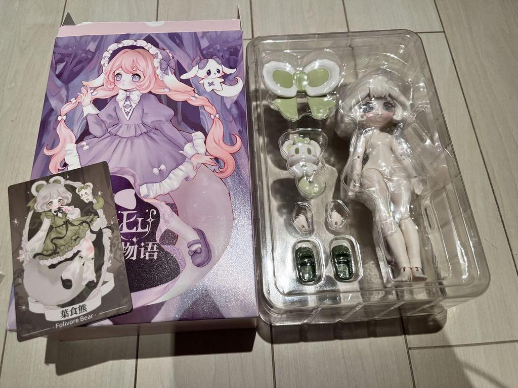 [USED] Happy Engine LuLuLu Story BJD Blind Doll Leaf-eating Bear