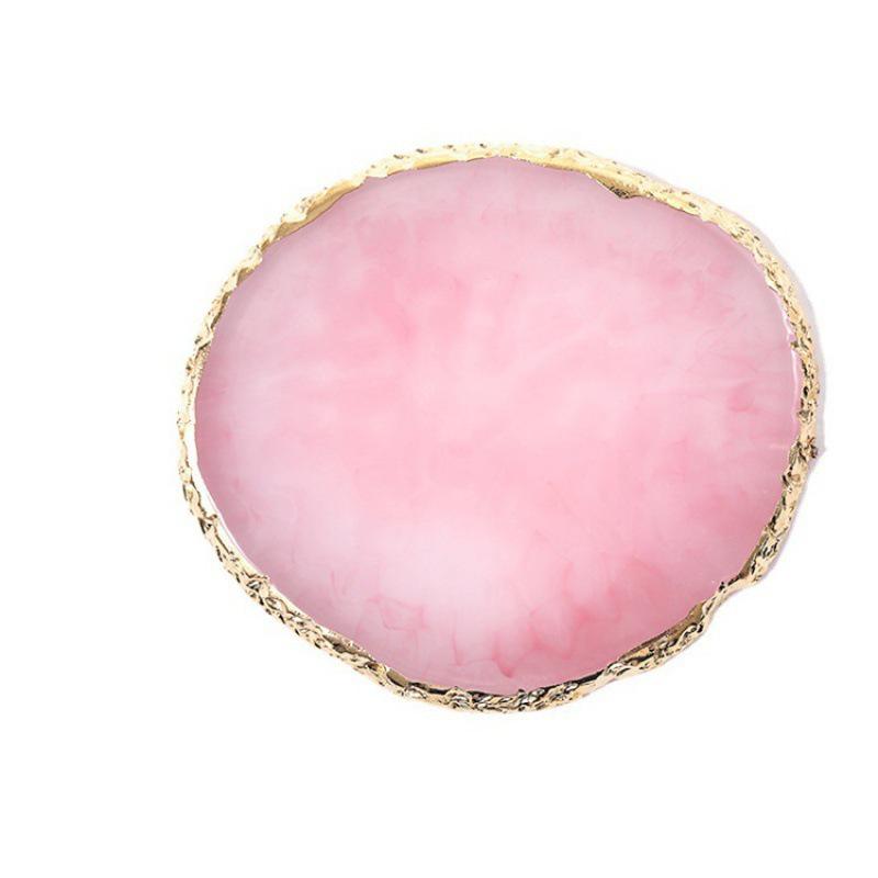Crystal Agate Gold-Trimmed Nail Art Palette
