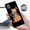 Ramen Sushi Samurai Tattoo Cat Cover Phone Case For Samsung Galaxy A12 A22 A32 A52 A72 A02S Phone Case Note 20 Ultra 10 S10 Plus