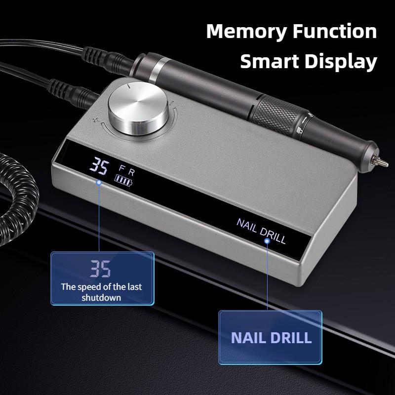 35000RPM Electric Nail Polisher Professional Nail Salon Nail Grinding Machine Portable Rechargeable Manicure Equipment