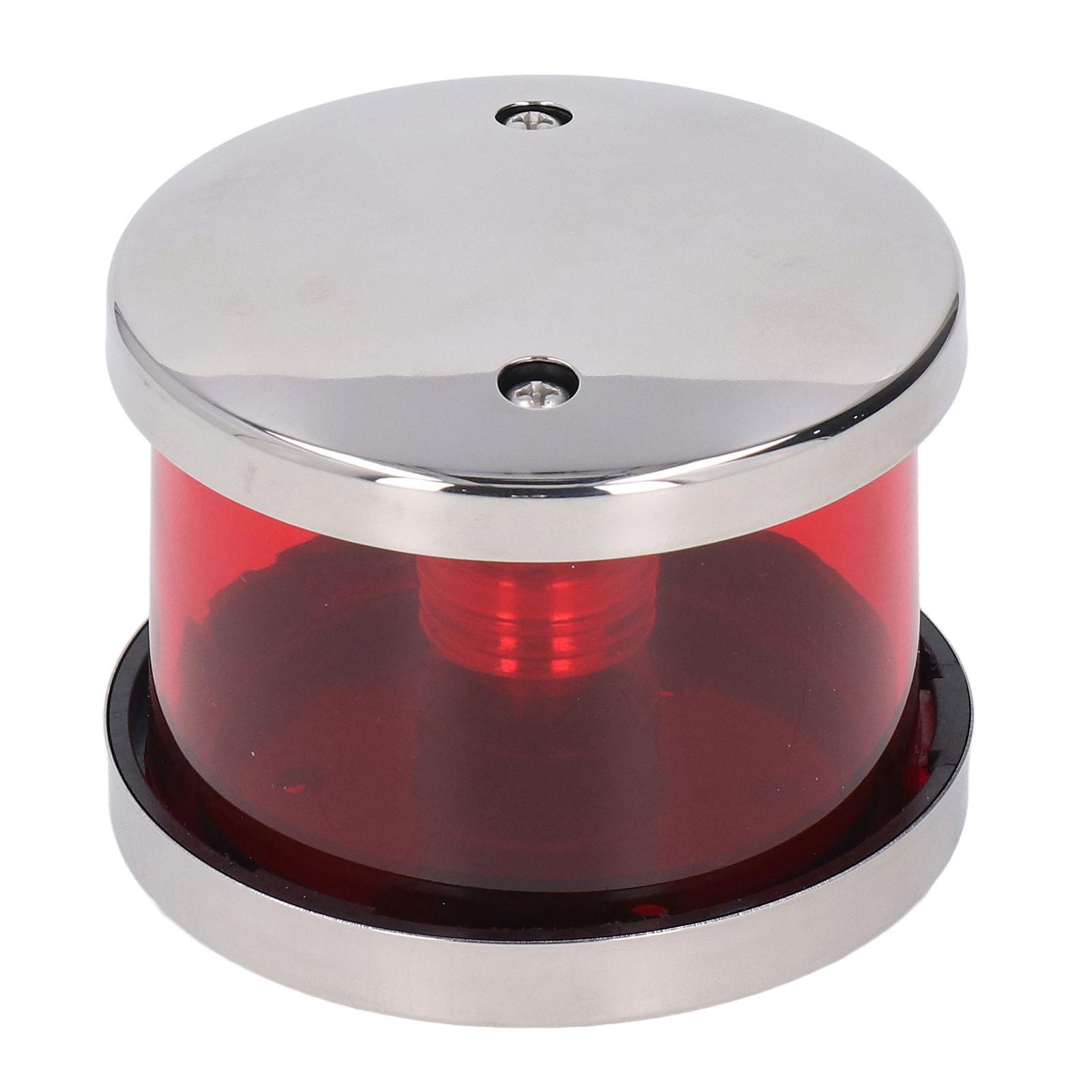 

LED Boat Navigation Light 12 to 24V LED Stainless Steel Wear Resistant Waterproof Boat Navigation Light for Boat Red красный