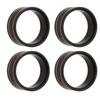 4Pcs Brass Internal Beadlock Ring Clamp Ring Fit 1.0 Inch Wheel Rim for SCX24 124 RC Crawler