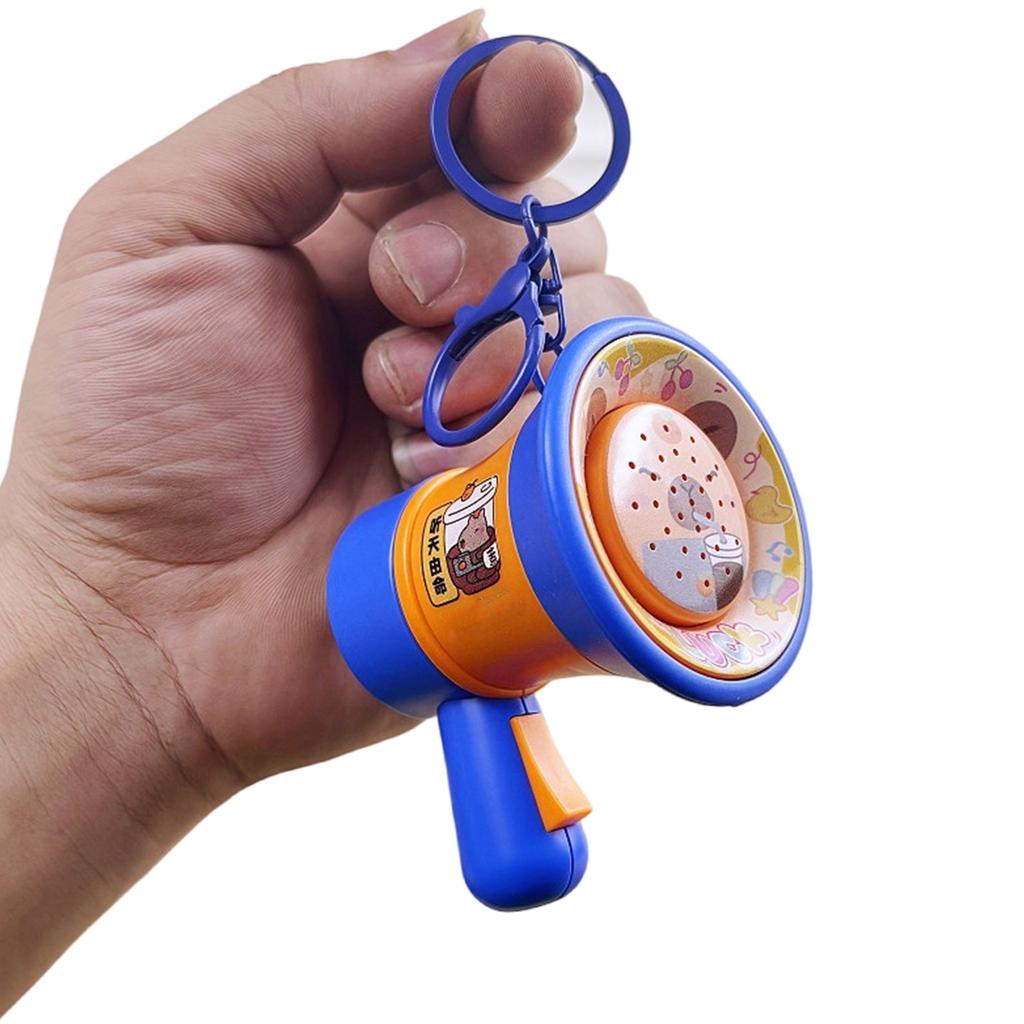 Musical Capybara Bag Charm Keyring Audio Message 30 Seconds Playback Car Decors Accessory Bag Pendant for Student