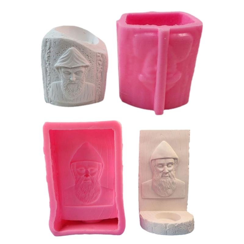 Wall Mounted Jesuses Candlesticks Silicone Molds Resin Moulds Religious Molds