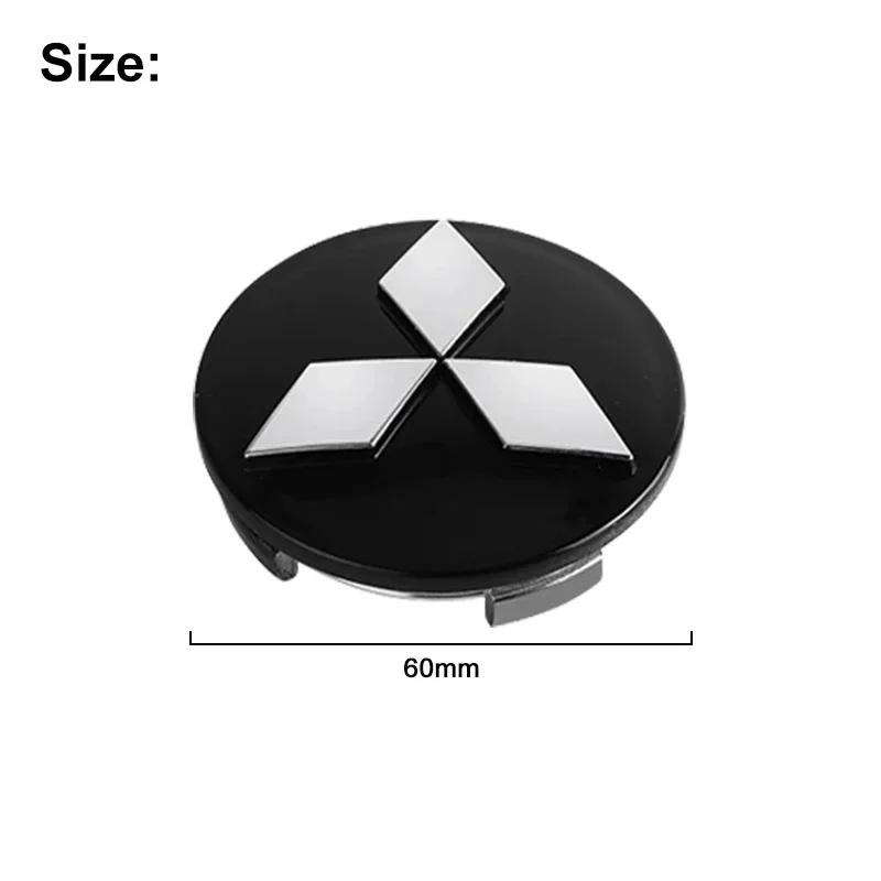4x Car Wheel Center Cap Emblem Hub Covers Badge Auto Accessories For Mitsubishi ASX Lancer Pajero Outlander L200 Delica Eclipse LP7