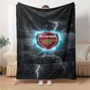Arsenal Blanket Warmthful Decor Suitable for Sofa Bed Office All-Season Use Digital Print Gift for Travel Home Birthdays