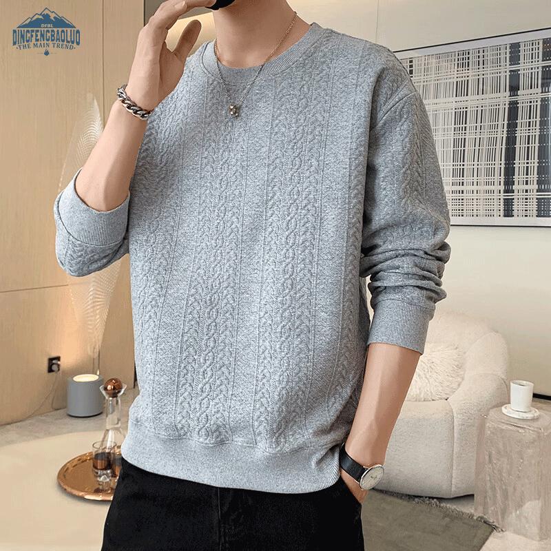 

Men s Jacquard Pattern Long-Sleeve Top JE2221 4XL