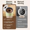 Rechargeable Electric Mixing Mug with Temperature Display Insulated Travel Cup  Travel
