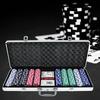 Chips Set Texas Cards Poker Dice Decks Set Accessories for Casino Game 500pcs