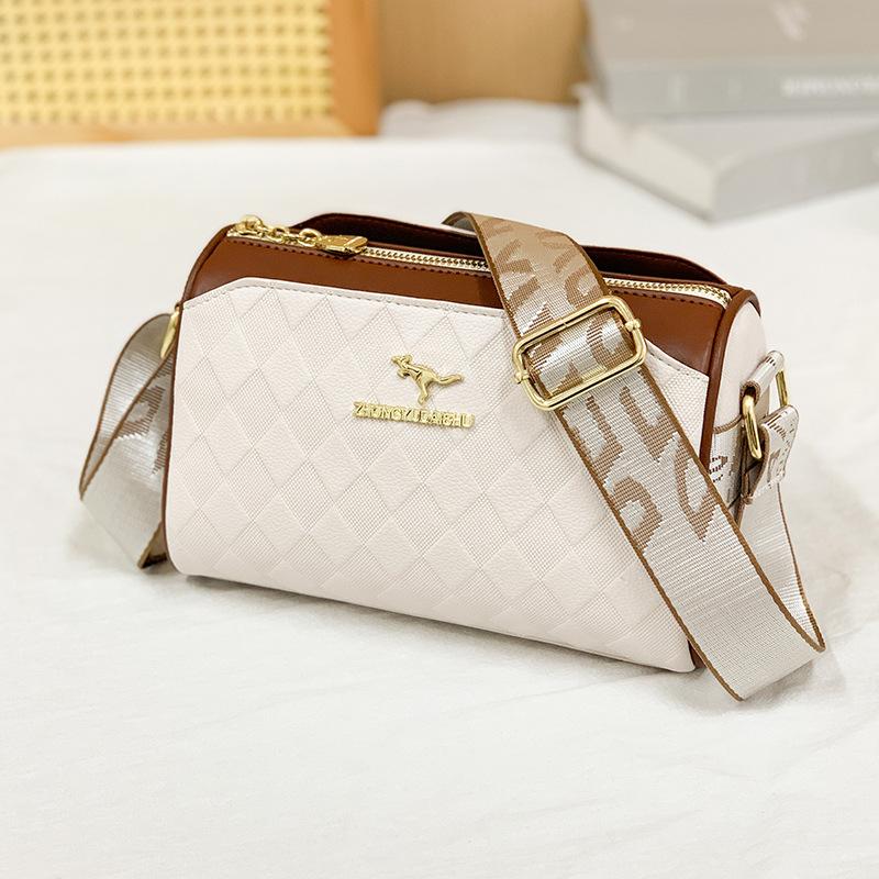 New bag trendy fashion simple design cylinder bag versatile shoulder messenger bag pillow bag