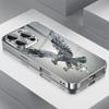 Kristall-Adler-Muster Gehärtetes Glas Handyhülle Geeignet für iPhone 17 16 15 14 13 12 11 Pro/Max/Plus Stoßfeste Rückseite