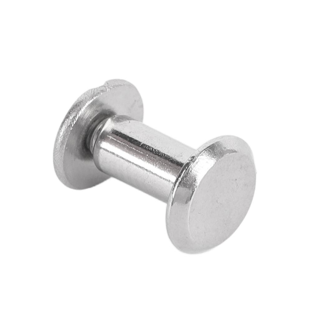 100 Sets Screw Rivet M2 Stainless Steel High Strength Round Flat Head Binding Screws 3x6x6mm 0.12x0.24x0.24in