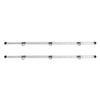 1 Pair Aluminum L Track Rail 100cm Cargo Securing Lashing Rail L Track Tie Down System Kit with Round Stud Fittings