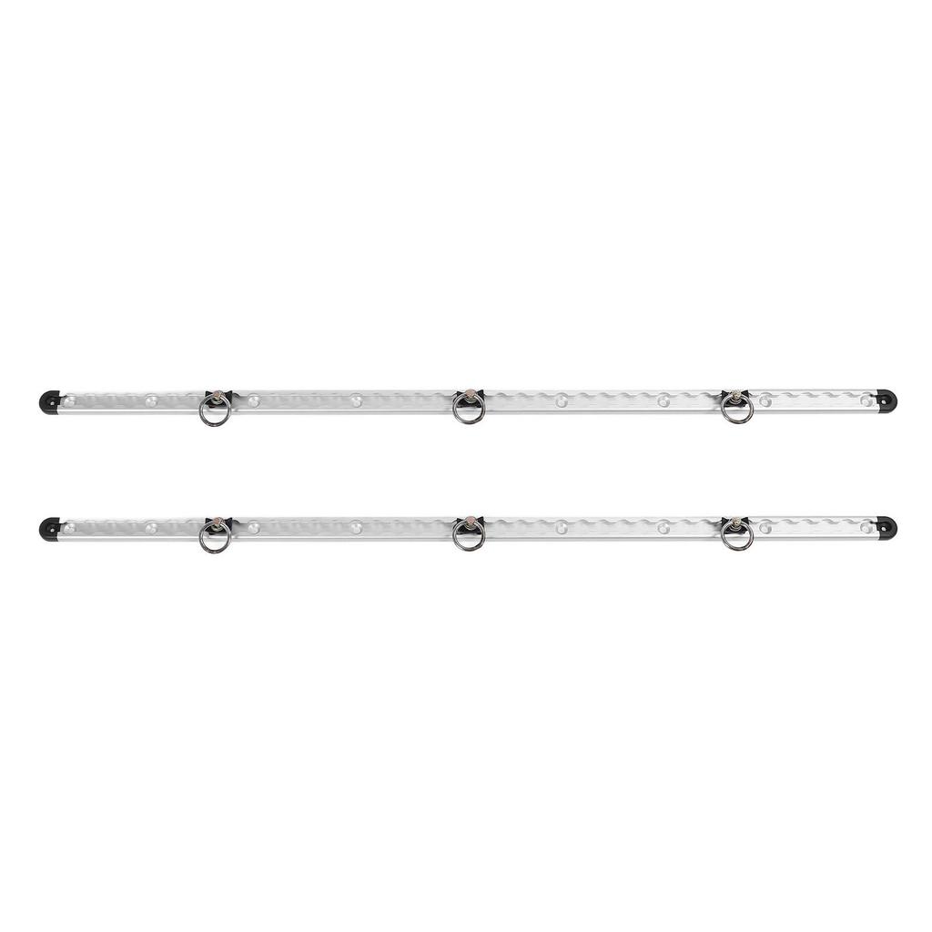 1 Pair Aluminum L Track Rail 100cm Cargo Securing Lashing Rail L Track Tie Down System Kit with Round Stud Fittings