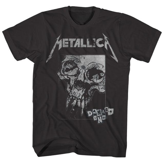 MetallicaT T-Shirt Heavy Metal Neues Album Cover Gothic Dark Rock Baumwolle Oversized Kurzarm Herren und Damen Streetwear Kleidung