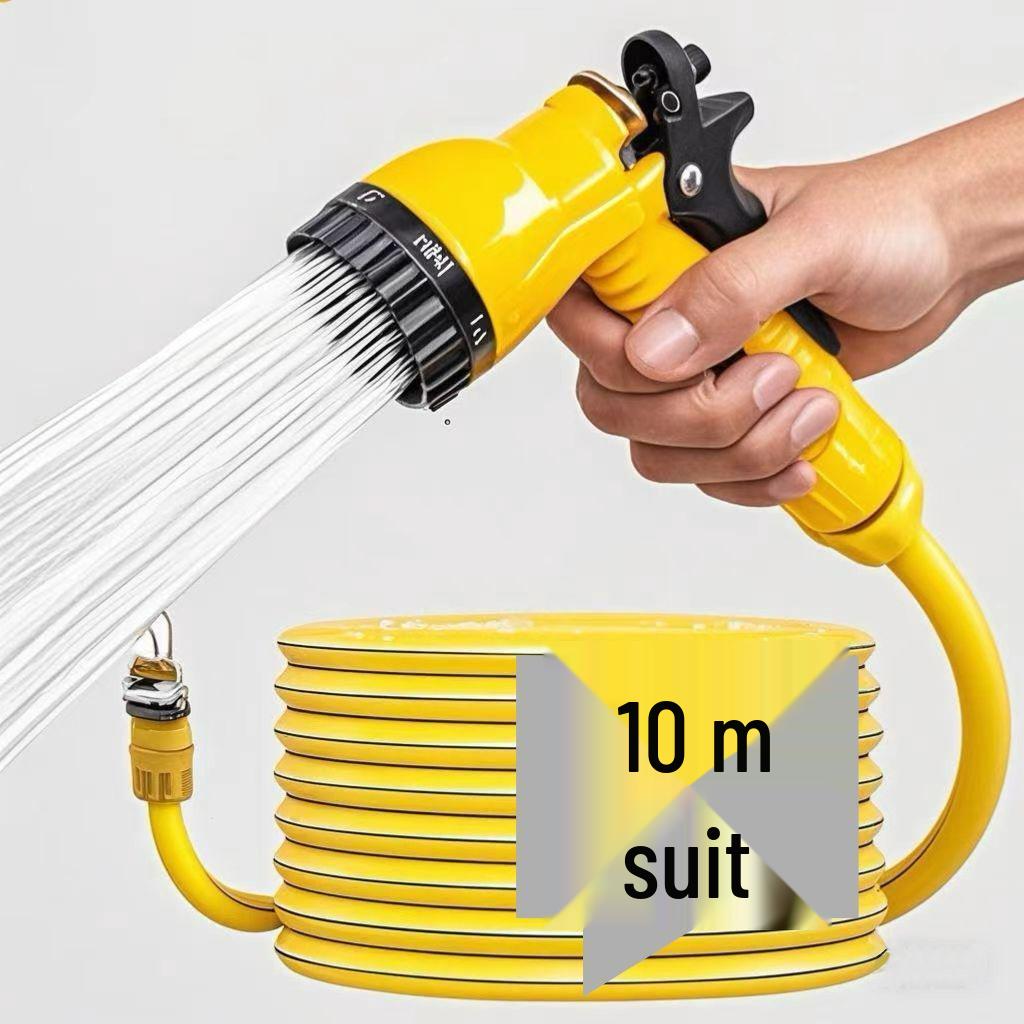 High-Pressure Soft Water Hose for Gardening, Car Washing, and Household Use - Flexible, Gardening, Explosion-Proof, 4-Point Thin Tube