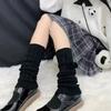 Japanese Knitted Leg Warmers for Women Y2k Harajuku Ribbed Long Socks for Girls Lolita Kawaii Boot Socks Gyaru Accessories