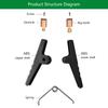 100A PVC Sheathed Alligator Clamps Crocodile Clips Insulated Battery Clip for Various Electrical Projects