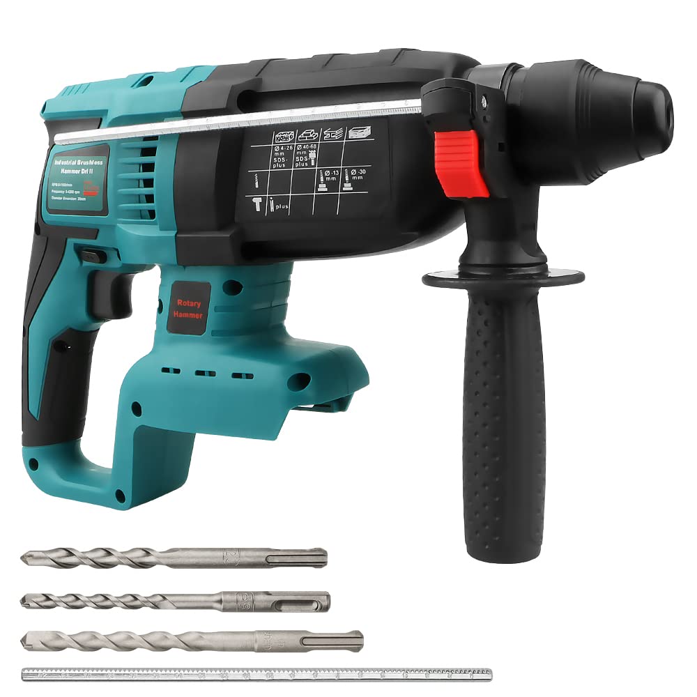 

Беспроводной перфоратор Waitley для Makita 18V для сверления, электрический перфоратор, бурильная установка, перезаряжаемые литий-ионные дрели, бетон, (Только основное) синий
