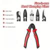 5-In-1 Electrician Multi-tool Pliers - Wire Strippers, Cutters, Crimpers, Etc. - Professional Steel Hand Tools for DIY and Electrical Engineering