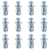 12Pcs M4 X 20 Jack Nuts  Petal Screw Anchors Petal Nuts  Hollow Wall Iron Skin Line