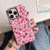 Small floral film mobile phone case is suitable for Apple 16promax glossy iPhone17 girl 15plus/14/13