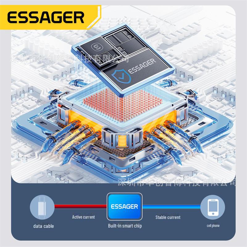 ESSAGER Haochen 120W Digital Display Cable for Xiaomi Super Flash Charging