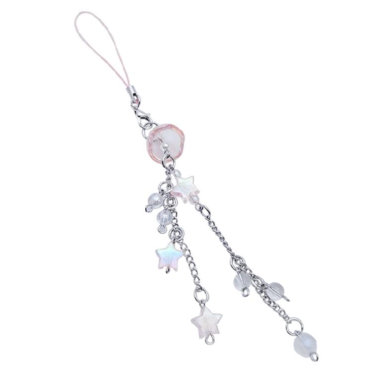 

Jellyfish Star Bead Cartoon Fringe Cellphone Chain Keyring Phone Strap Sweet 1