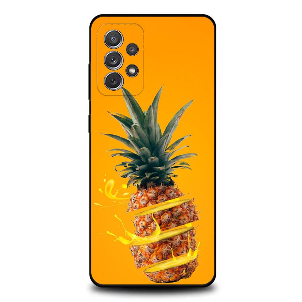 Summer pineapple Phone Case For Samsung S25,S24,S21,S22,S23,S30,Ultra,S20,Plus,Fe,Lite,Note,10,9,5G Black Cover