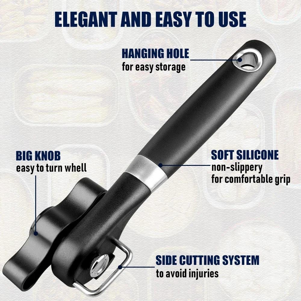 Profesionální otvírák na konzervy Ruční nerezový otvírák na sklenice Bezpečnostní otvíráky na láhve s bočním řezem Domácí potřeby Kuchyňské doplňky