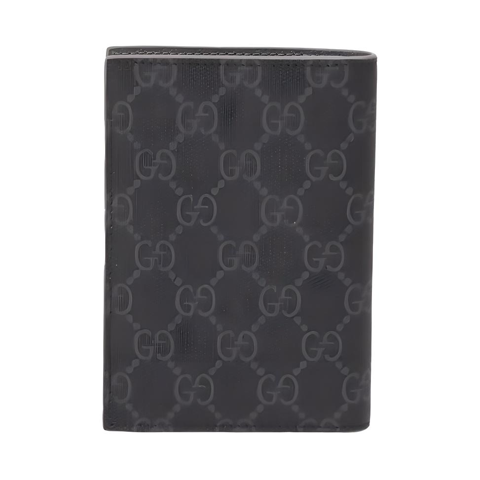 Gucci Gg Detail Ceramic Effect Finish Passport Holder Men Accessories Black 795229-FACQC-1048