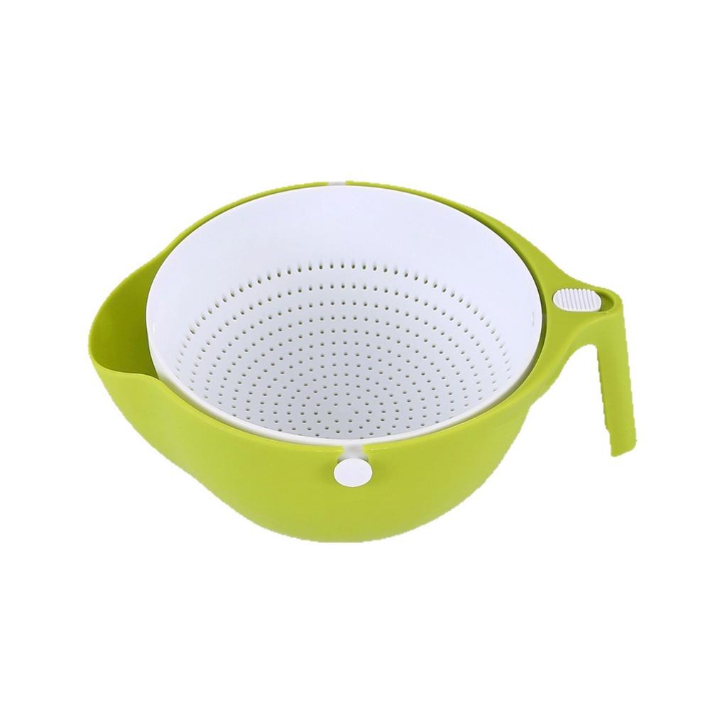 Double Basket Bowl Washing Kitchen Strainer Noodle Vegetable Fruit Storage