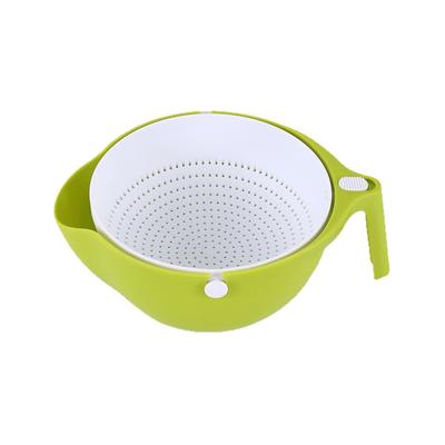 Cesta Doble Lavado de Tazones Colador de Cocina Almacenamiento de Fideos Verduras Frutas