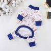 Yousheng Pet Cloth Round Neck Four-Legs Cartoon Pattern Puppy Bread Clothes Summer Pet Pajamas for Indoor