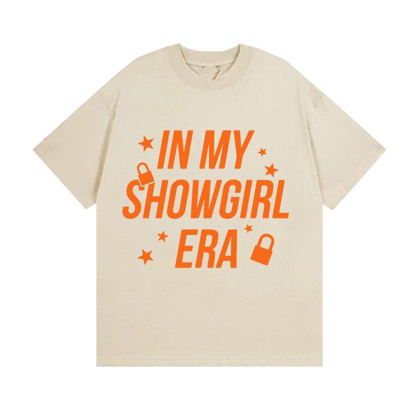 Showgirl's Life Printed T-shirts From Showgirl Era Fans Summer Harajuku Retro Cotton Short Sleeved T-shirts for Men Women