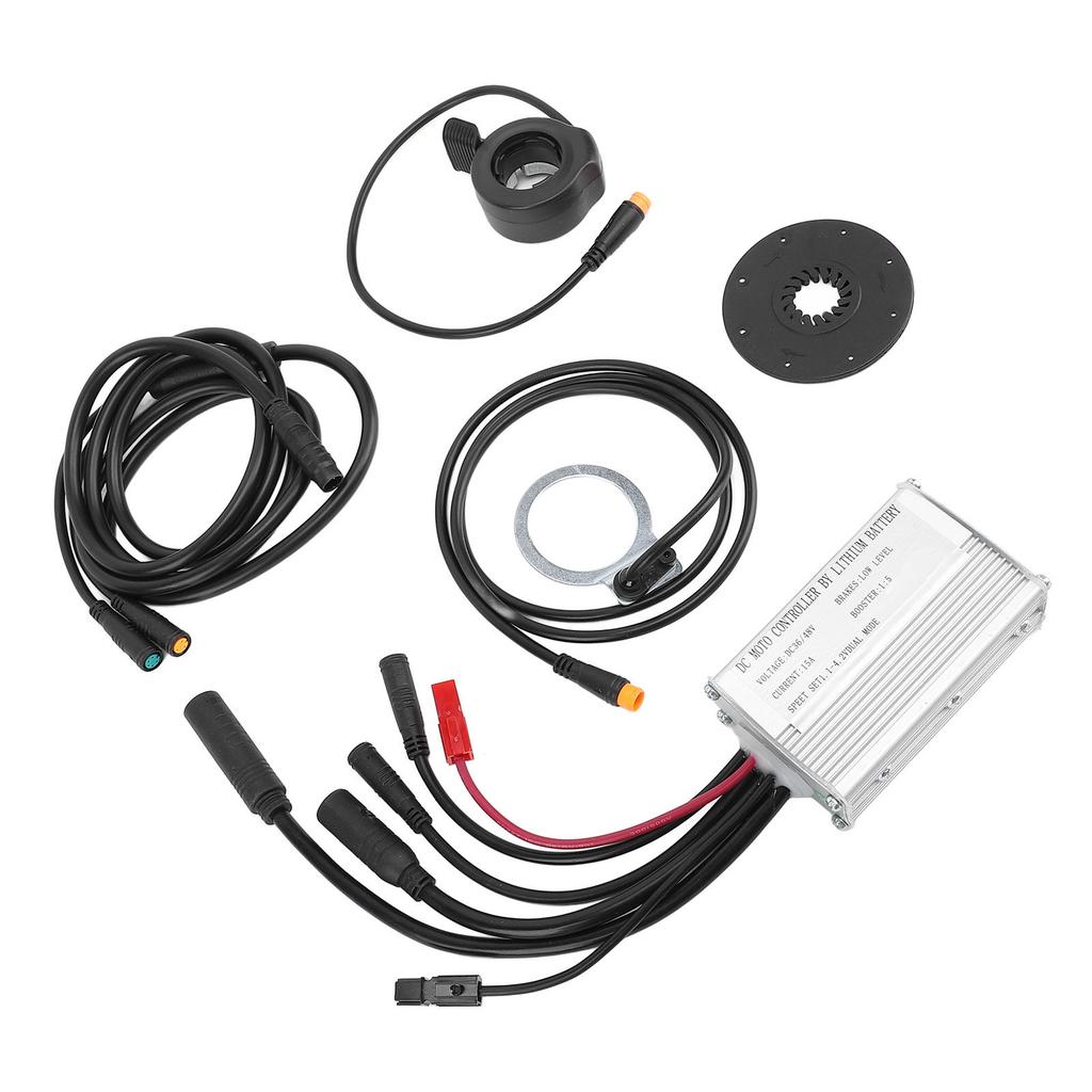 Electric Scooter Controller Kit 15A Controller Water Resistant VM T8 Color Display Meter with Thumb Throttle for 250W 350W Motor Conversion