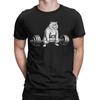 Retro Cat Deadlift Powerlifting TShirt Summer  Cotton TShirts For Men Hip Hop Casual Tee Shirt Short Sleeve Aesthetic Tees