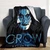 1pc Crow Brandon Lee Throw Blanket Soft Flannel, Cozy All Season Polyester Perfect for Home, Office