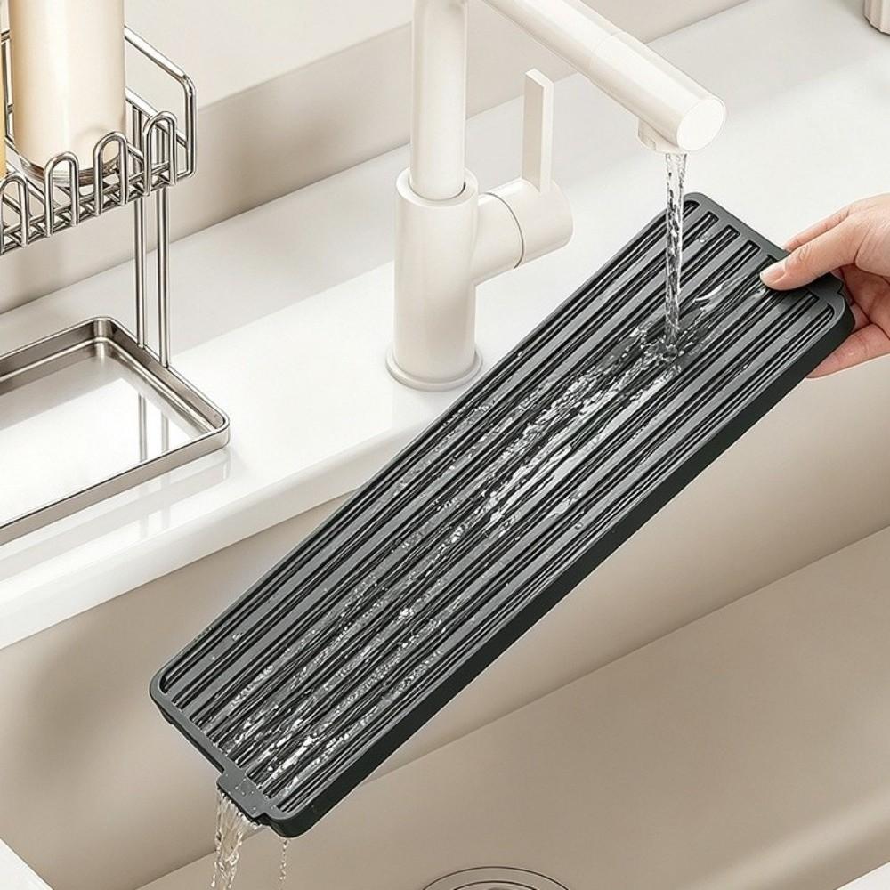 Stainless Steel Cup Storage Rack Anti-Fall Water Cup Holder Sink Storage Rack Office