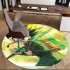 1pc Hunter x Hunter Leorio Anime Cartoon Design Round Carpet Office Chair Mat Non-Slip Rug Suitable for Home Decor, Living Room