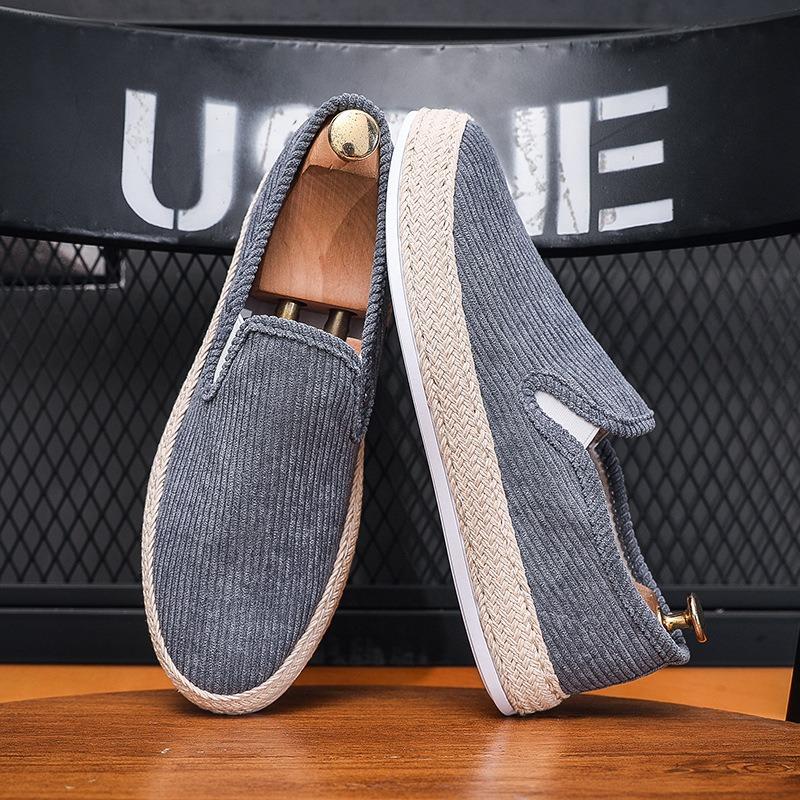 Shoes men's shoes spring new old Beijing cloth shoes one-pedal casual lazy shoes thin driving fisherman shoes