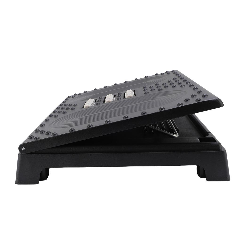 Under Desk Footrest Height Adjustable Ergonomic Anti Slip Detachable Foot Stool for Plane Office Home