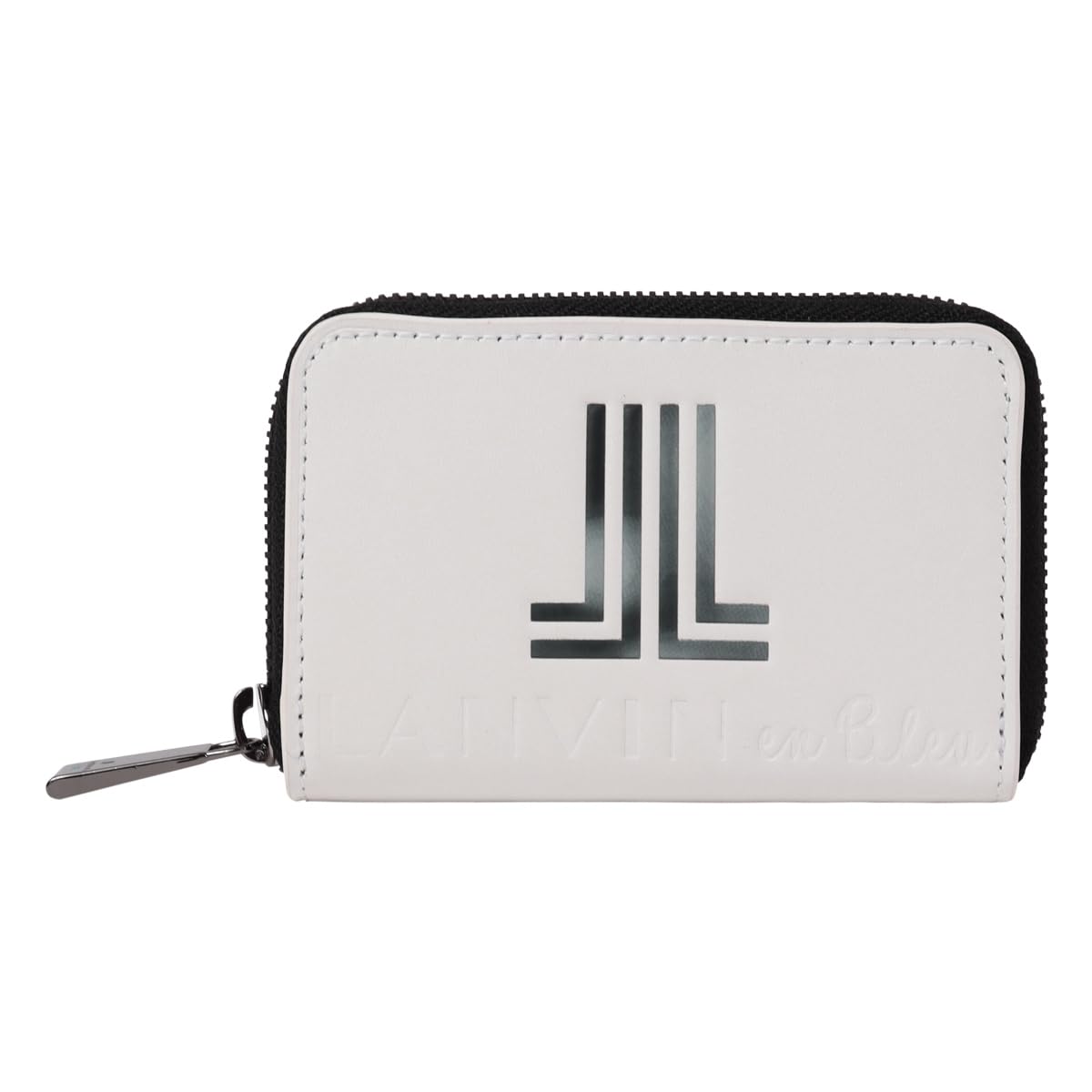 

on Coin Case Coin Purse Round Zipper Key Case Multi Case Card Case 515601 Swish Cowhide Genuine Leather White [Lanvin Bleu] Men s [31]