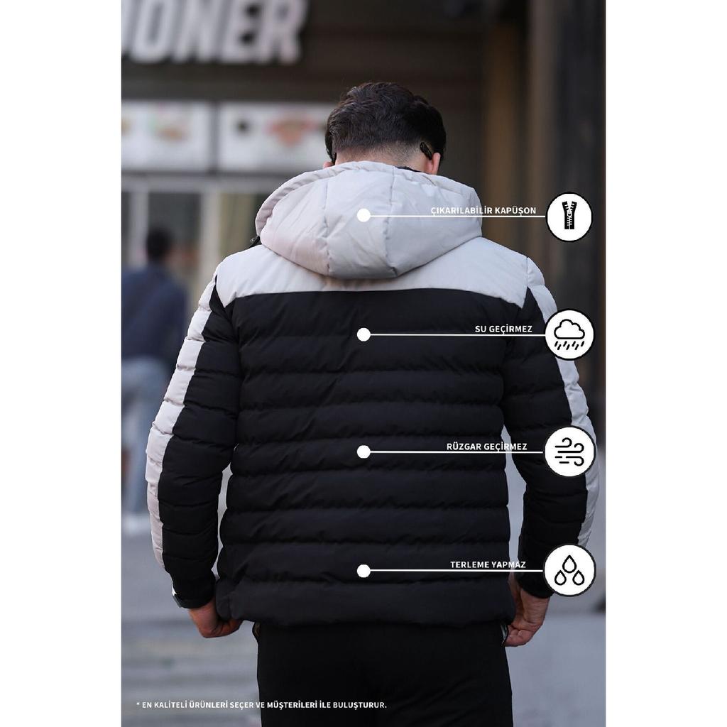 New Season Water And Windproof Removable Hooded Winter Puffer Coat
