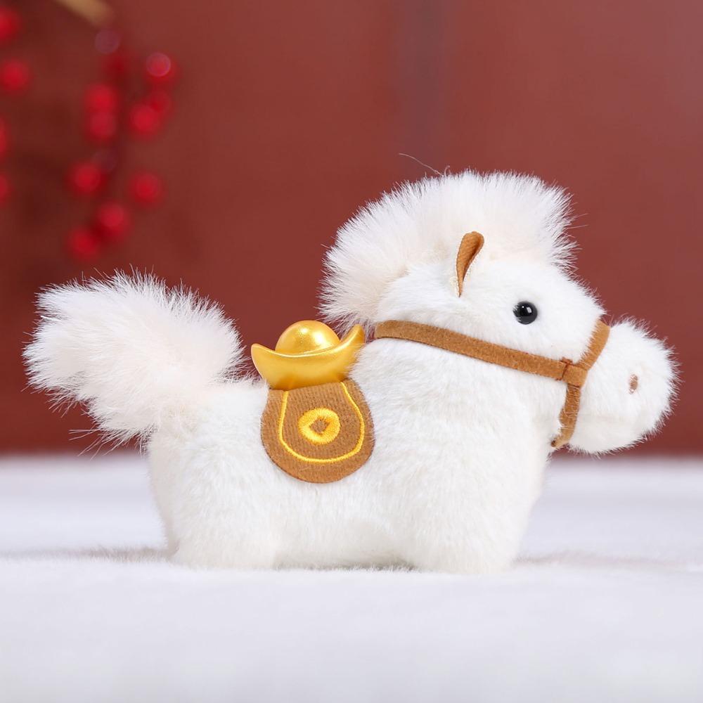 Mascot Dolls Pony Pendant Yuanbao Stuffed Animal Keyring Chinese New Year Gift  Festive Decor