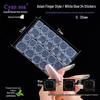 Cyansea Jelly Adhesive: No-Grind Nail Art Stickers, High-Adhesion, Waterproof, Long-Lasting False Fingernail Stickers